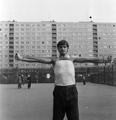 Magyarország, Óbuda, Budapest III., Kerék utca, szemben a Szentendrei út 24-26-28. számú ház hátsó frontja., 1978, Péterffy István, Budapest, torna, Fortepan #170883