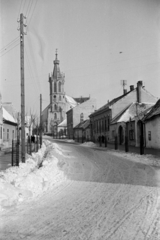 Magyarország, Sopron, Szent Mihály utca, Szent Mihály-templom., 1943, Sattler Katalin, Fortepan #171072