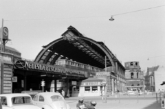 Germany, Berlin, Kelet-Berlin, az Alexanderplatz pályaudvar., 1958, Sattler Katalin, GDR, East-Berlin, Volkswagen Beetle, AWZ-brand, scooter, Fortepan #171285