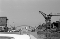 Németország, Duisburg, Innenhafen., 1959, Sattler Katalin, NSZK, Fortepan #171306