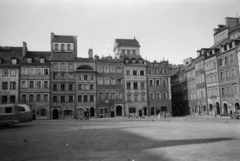 Lengyelország, Varsó, Óvárosi piactér (Rynek Starego Miasta)., 1960, Sattler Katalin, bérház, tetőtér beépítés, Fortepan #171385