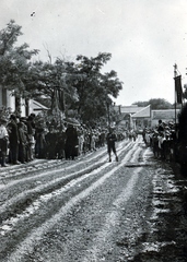 Magyarország, Budaörs, Templom tér, úrnapi körmenet virágszőnyege., 1930, Sütő János, Fortepan #171584