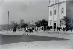 Magyarország, Budaörs, Templom tér, Nepomuki Szent János-templom., 1926, Sütő János, Fortepan #171604