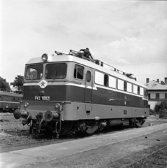 Magyarország, Budapest X., Kőbányai út 30-36., MÁV Északi Járműjavító Üzem., 1969, Magyar Műszaki és Közlekedési Múzeum, MÁV V43 sorozat, villanymozdony, Budapest, MÁV V55 sorozat, Fortepan #171739