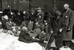 Poland, Oświęcim, az auschwitz–birkenaui koncentrációs tábor., 1944, Lili Jacob, holocaust, antisemitism, concentration camp, Holocaust train, Fortepan #172086