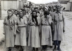 Poland, Oświęcim, az auschwitz–birkenaui koncentrációs tábor., 1944, Lili Jacob, holocaust, antisemitism, concentration camp, Fortepan #172138