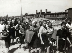 Poland, Oświęcim, az auschwitz–birkenaui koncentrációs tábor., 1944, Lili Jacob, holocaust, antisemitism, concentration camp, Fortepan #172142