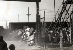 Poland, Oświęcim, az auschwitz–birkenaui koncentrációs tábor., 1944, Lili Jacob, holocaust, antisemitism, concentration camp, Holocaust train, Fortepan #172149