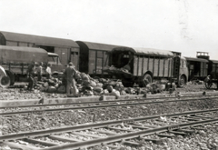 Poland, Oświęcim, az auschwitz–birkenaui koncentrációs tábor., 1944, Lili Jacob, holocaust, antisemitism, concentration camp, Holocaust train, Fortepan #172152