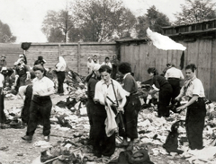 Lengyelország, Oświęcim, az auschwitz–birkenaui koncentrációs tábor., 1944, Lili Jacob, holokauszt, antiszemitizmus, koncentrációs tábor, Fortepan #172168