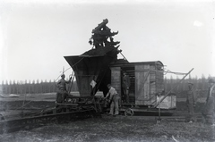 Magyarország, Kis-Balaton, a Zala folyó medrének kialakításán dolgozó kotrógép., 1928, Göcseji Múzeum / Morandini-Schlemmer hagyaték, kotrógép, Fortepan #172425