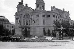 Románia,Erdély, Kolozsvár, Bocskai tér, Nemzeti Színház., 1941, Aszódi Zoltán, nemzeti színház, Fortepan #174080