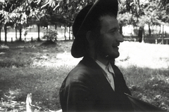 1935, Aszódi Zoltán, judaism, hat, sideburns, Orthodox Judaism, Fortepan #174094