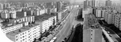 Románia,Erdély, Kolozsvár, a kolozsmonostori lakótelep látképe, középen a Kalános utca (Strada Primăverii), jobbra a Clăbucet sétány., 1975, Sütő András örökösei, Új Élet szerkesztőség, Fortepan #174661