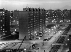 Magyarország, Újpalota, Budapest XV., Zsókavár utca a Nyírpalota (Hevesi Gyula) utca felé nézve., 1974, Sütő András örökösei, Új Élet szerkesztőség, Budapest, Fortepan #174710