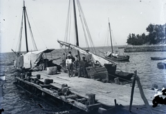 Croatia,Adriatic Sea, Opatija, Ika, csónakkikötő., 1911, Berecz, port, pier, sailboat, Fortepan #175005