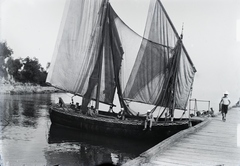 Croatia,Adriatic Sea, Opatija, Ika, csónakkikötő., 1911, Berecz, port, ship, Fortepan #175011