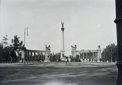 Magyarország, Budapest XIV., Millenniumi emlékmű a későbbi Hősök terén., 1917, Berecz, Budapest, Fortepan #175029