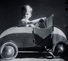 1958, Fortepan/Album026, model car, photo aspect ratio: square, pedal car, Fortepan #175113