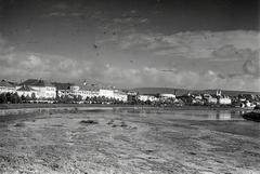 Ukraine,Zakarpattia Oblast, Uzhgorod, a város látképe a Transzportnyij hídról., 1944, Vörös Hadsereg, picture, Fortepan #175315