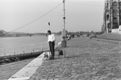 Magyarország, Budapest V., pesti alsó rakpart a Parlamentnél, a Batthyány téri átkelőhajó pesti állomásánál., 1968, Chuckyeager tumblr, rakpart, országház, Budapest, Fortepan #175514