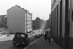 Finnország, Helsinki, Siltasaarenkatu a Toinen linja felé nézve., 1966, Chuckyeager tumblr, Fortepan #175527