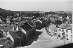 Magyarország, Kőszeg, kilátás a Jurisics vár tornyából a Pék (Fürst Sándor) utca felé, az előtérben keresztben a Várkör., 1971, Chuckyeager tumblr, Fortepan #175644