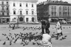 Poland, Kraków, Rynek Glówny, a város főtere, szemben az ulica Floriańska torkolata., 1963, Chuckyeager tumblr, Fortepan #175836