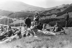 Poland,Tatry Wysokie, a Kasprowy csúcshoz tartó függőszékes kötélpálya., 1963, Chuckyeager tumblr, Fortepan #175846