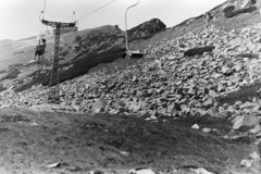 Poland,Tatry Wysokie, a Kasprowy csúcshoz tartó függőszékes kötélpálya., 1963, Chuckyeager tumblr, Fortepan #175847