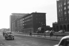 Németország, Rostock, Lange Strasse., 1961, Chuckyeager tumblr, EMW-márka, NDK, Trabant 500, Fortepan #175947