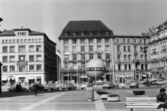 Németország, Lipcse, Markt, szemben a Barfussgässchen., 1966, Chuckyeager tumblr, NDK, Fortepan #176107