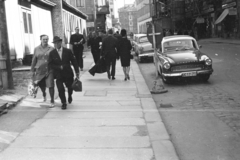 Németország, Lipcse, a Katharinenstrasse a Markt felé nézve., 1966, Chuckyeager tumblr, NDK, Fortepan #176122