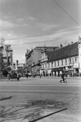 Szlovákia, Pozsony, Námestie SNP (Szlovák Nemzeti Felkelés tere), szemben a Posta utca (ulica Poštová)., 1960, Chuckyeager tumblr, Csehszlovákia, utcakép, Fortepan #176336