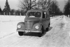 Magyarország, Sopron, Lövér (Szabadság) körút, a Fenyves sor kereszteződésétől a város felé nézve., 1958, Chuckyeager tumblr, tél, hó, Framo-márka, Fortepan #176394