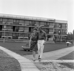 Hungary, Siófok,Balatonszéplak, Deák Ferenc sétány, Hotel Interpress Nemzetközi Újságíró Üdülő., 1965, Bojár Sándor, Fortepan #177496