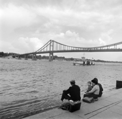 Ukraine, Kyiv, Dnyeper folyó, Park híd., 1965, Bojár Sándor, Fortepan #177654