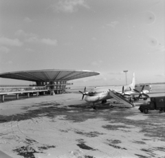 Oroszország, Moszkva, Seremetyevo repülőtér., 1966, Bojár Sándor, repülőgép, Iljusin-márka, Aeroflot légitársaság, Iljusin IL-18, Fortepan #177669