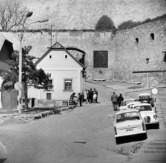 Magyarország, Eger, Tinódi Sebestyén (Dózsa György) tér, szemben a Vár., 1967, Bojár Sándor, Trabant 601, rendszám, Fortepan #177726