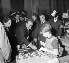 Magyarország, Budapest XI., Fehérvári út 70., Beloiannisz Híradástechnikai Gyár (BHG), Leonyid Iljics Brezsnyev, az SZKP főtitkárának látogatása 1966 december 1-én., 1966, Bojár Sándor, Budapest, Fortepan #177779