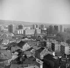 Magyarország, Eger, kilátás a várból a Gólya úti és a Hadnagy úti lakótelep felé., 1967, Bojár Sándor, Fortepan #177951