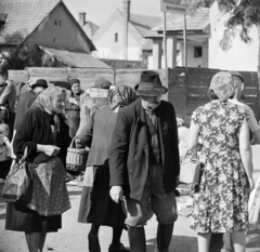 Magyarország, Nagykőrös, Kálvin tér, piac., 1965, Bojár Sándor, Fortepan #177982