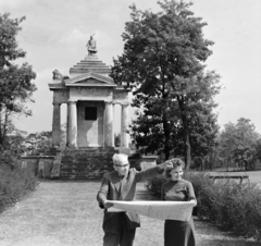 Magyarország, Ópusztaszer, (Sövényháza), Árpád-emlékmű a későbbi Nemzeti Történeti Emlékpark területén., 1964, Bojár Sándor, Fortepan #178031