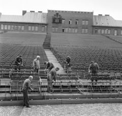 Magyarország, Szeged, Dóm tér, a szabadtéri játékok nézőtere., 1965, Bojár Sándor, Fortepan #178032