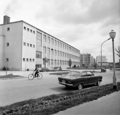 Hungary, Nagykanizsa, Platán sor (I. Bolgár Hadsereg utca)., 1969, Bojár Sándor, bicycle, Fortepan #178091