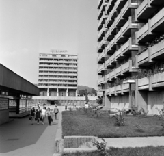 Hungary, Salgótarján, Fő tér, szemben a Karancs szálló., 1969, Bojár Sándor, Fortepan #178112