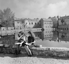 Magyarország, Tapolca, Malom-tó., 1966, Bojár Sándor, Fortepan #178165