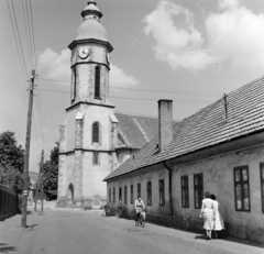 Magyarország, Nagymaros, Dózsa György út, Szent Kereszt Felmagasztalása templom., 1960, Bojár Sándor, templom, Fortepan #178229