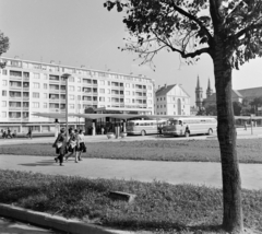 Magyarország, Szombathely, Ady Endre tér, autóbusz-pályaudvar., 1965, Bojár Sándor, Fortepan #178399