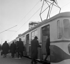 Magyarország, Budapest IX., Boráros tér, a csepeli HÉV végállomása., 1966, Bojár Sándor, Budapest, Fortepan #178428